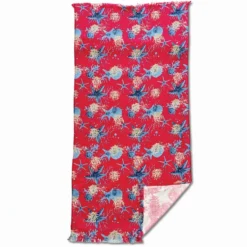 Fouta spugna e tessuto Tropea Corallo Fuxia 90 x 180