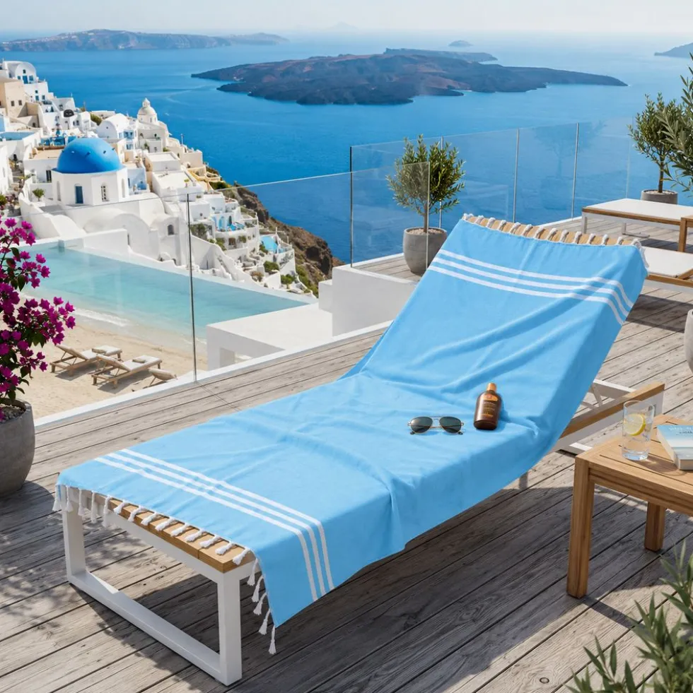 Fouta Telo Mare Azzorre Azzurro 80 x 160