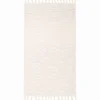 Fouta telo mare doppiato jacquard Sed pesciolini Tortora 90 x 170