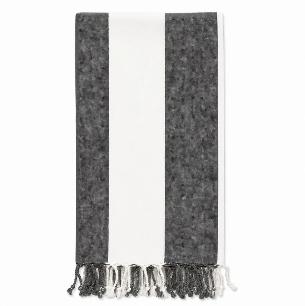 Fouta telo mare Jolie Antigua Antracite 100 x 200