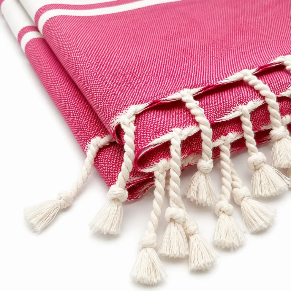Fouta telo mare Jolie Classic Fuxia 100 x 200