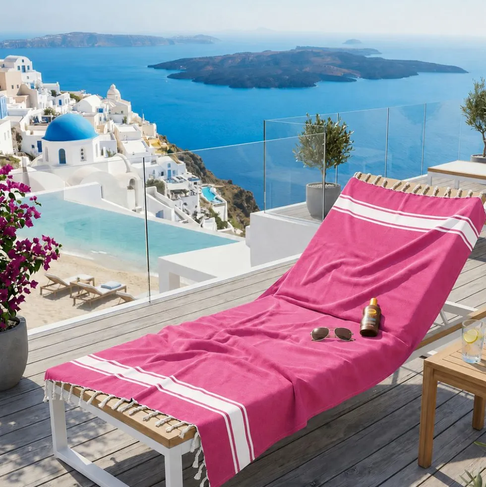 Fouta telo mare Jolie Classic Fuxia 100 x 200