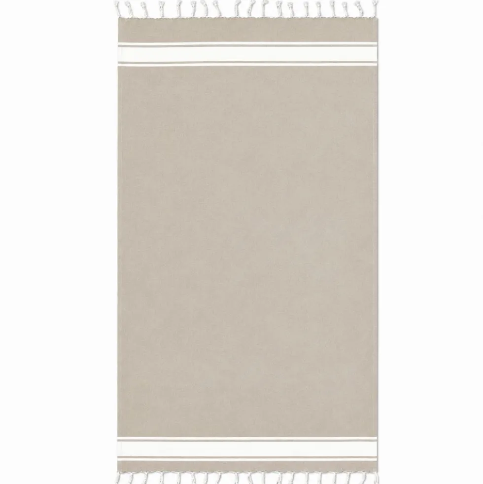 Fouta telo mare Jolie Classic Tortora 100 x 200