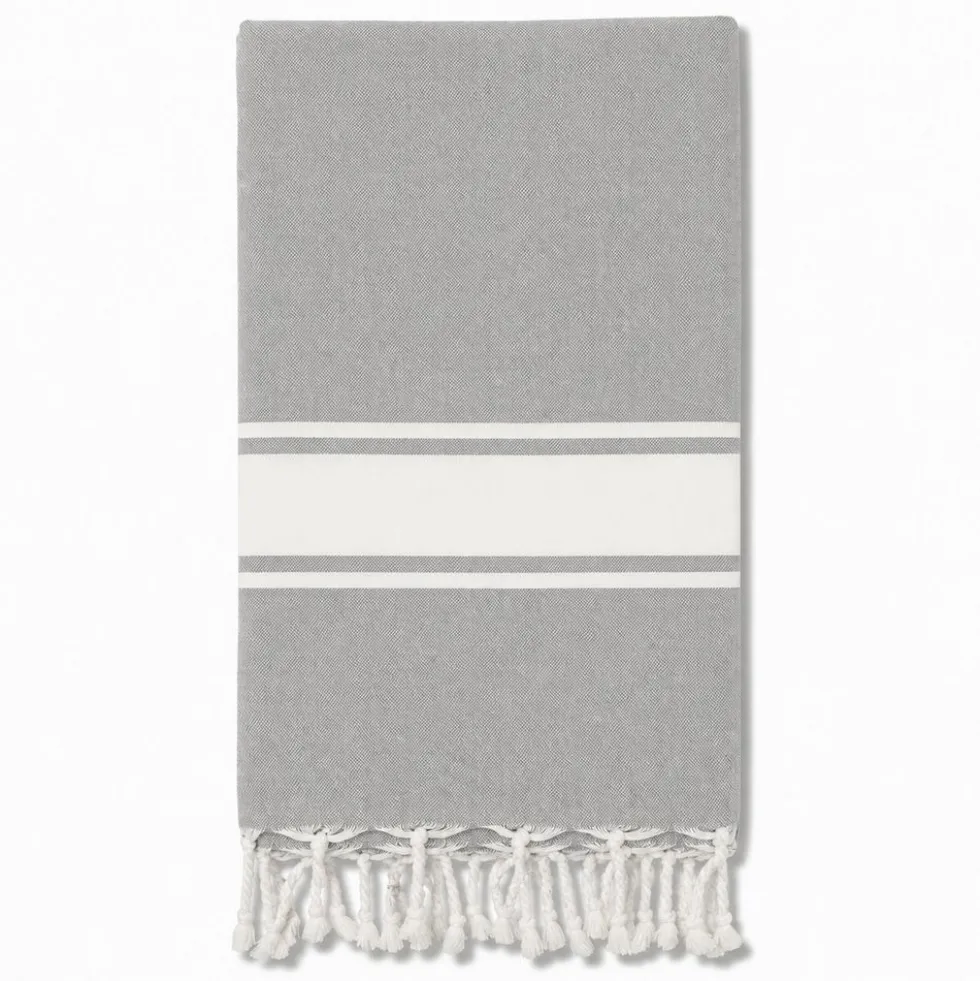 Fouta telo mare Jolie Classic Grigio chiaro 100 x 200