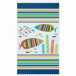 Fouta Telo Mare Pesci Colorati 100x200