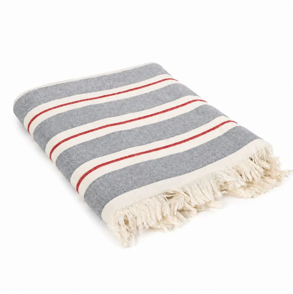Fouta telo mare Spugna doppiato Jacquard Maiorca Grigio 100 x 200