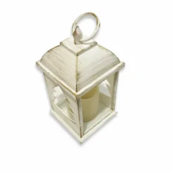 Lanterna Bianca con Candela Led