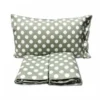 Lenzuola Flanella Moon pois verde singolo
