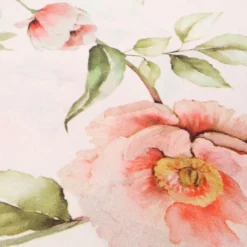 Lenzuolo copriletto con balza stampa digitale Fiori Matrimoniale
