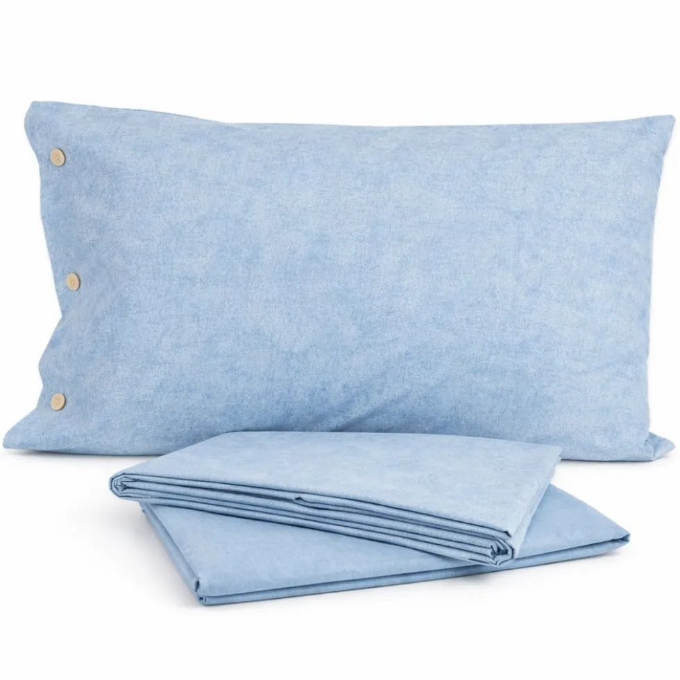 Lenzuolo Copriletto Lumiere Cavalieri Nebbia Azzurro VAR. 4