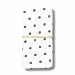 Lenzuolo sopra Pois grigio matrimoniale
