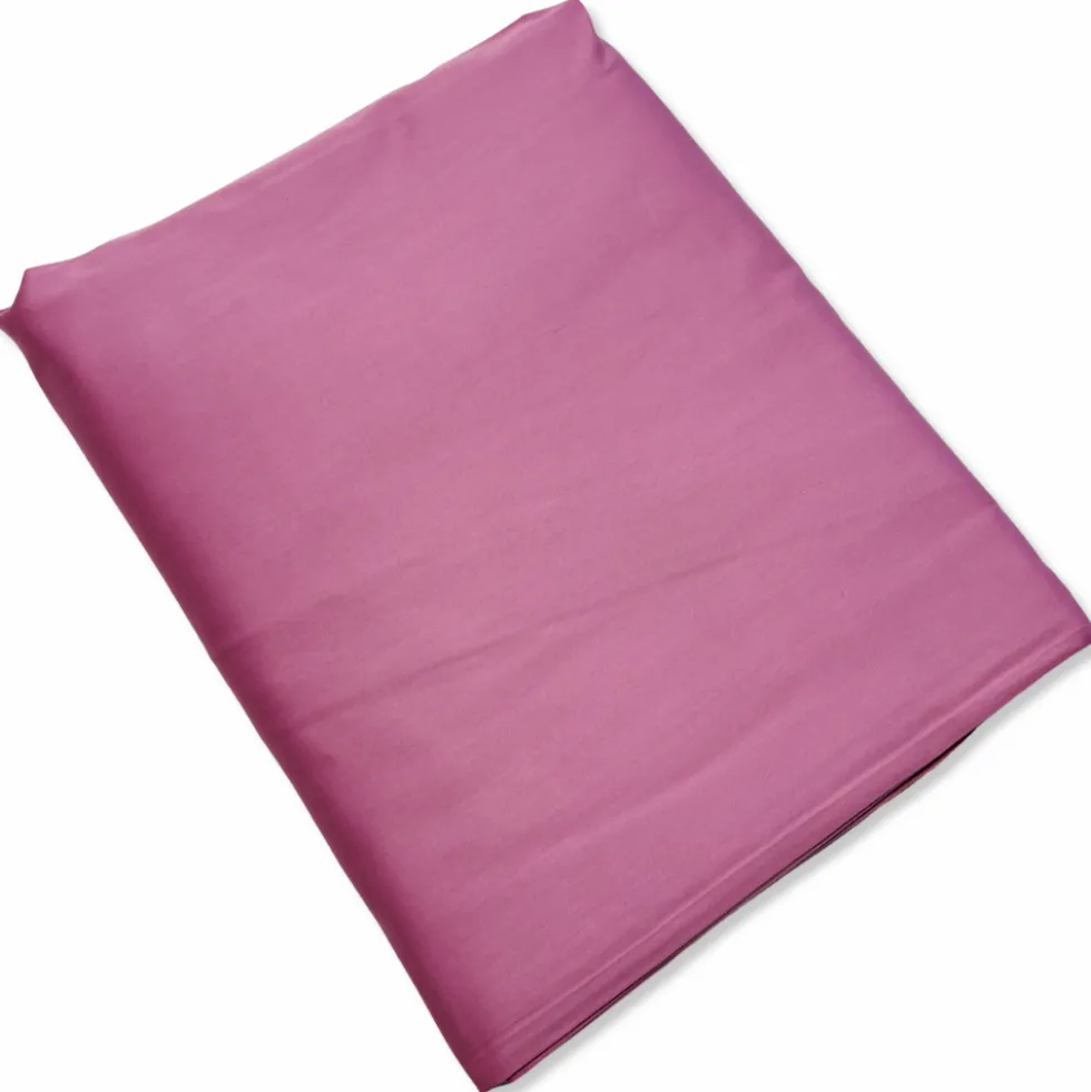 Lenzuolo sotto con angoli e elastici in raso rosa malva Matrimoniale