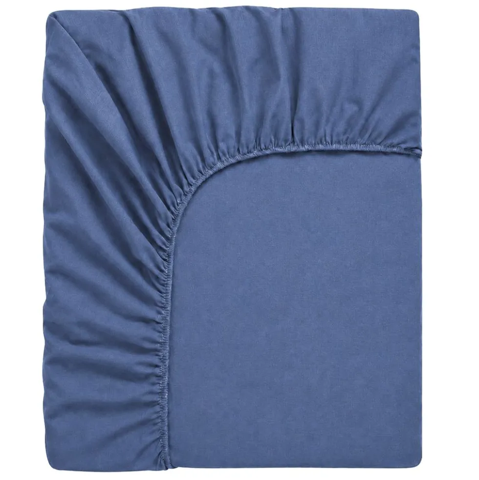 Lenzuolo sotto con angoli Jersey Blu Piazza e mezzo