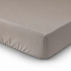 Lenzuolo sotto tutto elastico Percalle Tortora Singolo