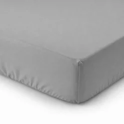 Lenzuolo sotto tutto elastico Percalle Grigio Piazza e mezzo