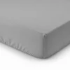 Lenzuolo sotto tutto elastico Percalle Grigio Singolo