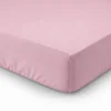 Lenzuolo sotto tutto elastico Percalle Rosa Singolo