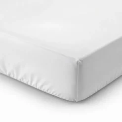 Lenzuolo sotto tutto elastico Percalle Bianco Piazza e mezzo