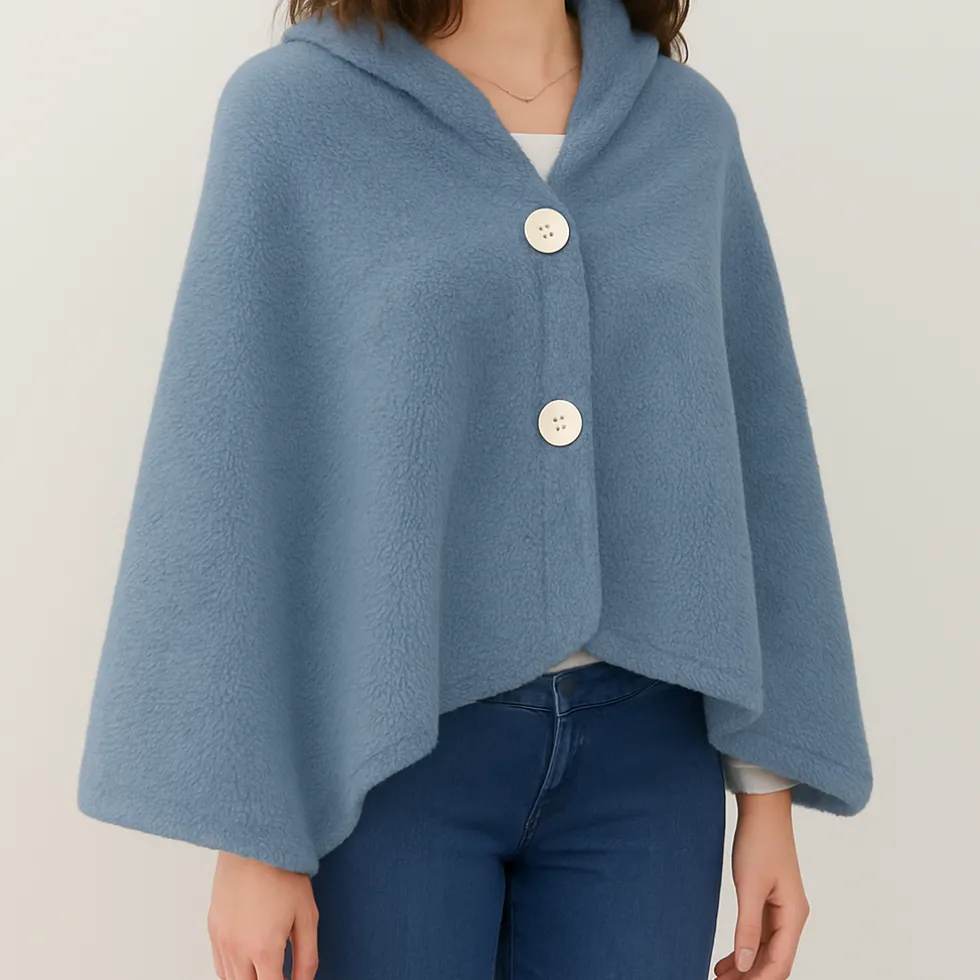 Mantella - Poncho Soffice Polvere