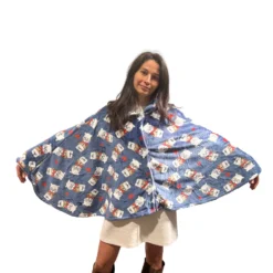 Mantella - Poncho stampa Orsetto