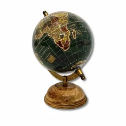 Mappamondo Lucido grigio H 22 cm