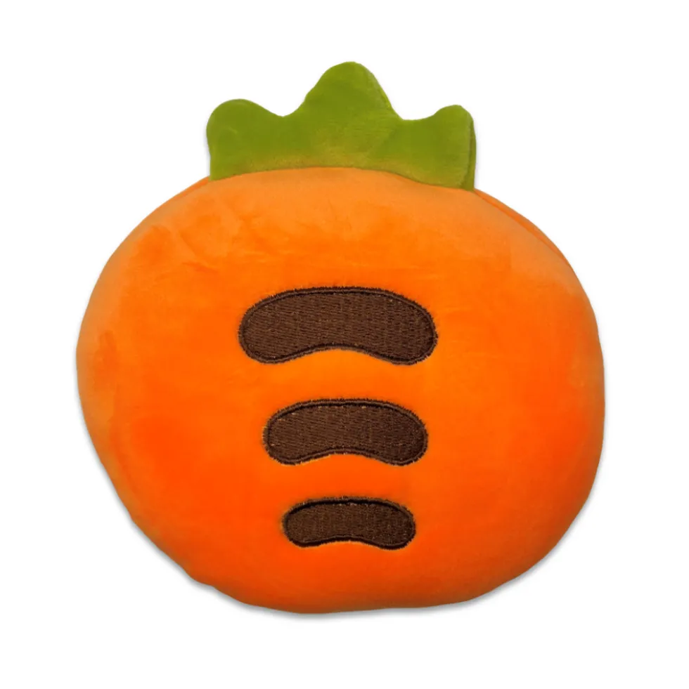 Maschera da viaggio con peluches 2 in 1 carotina