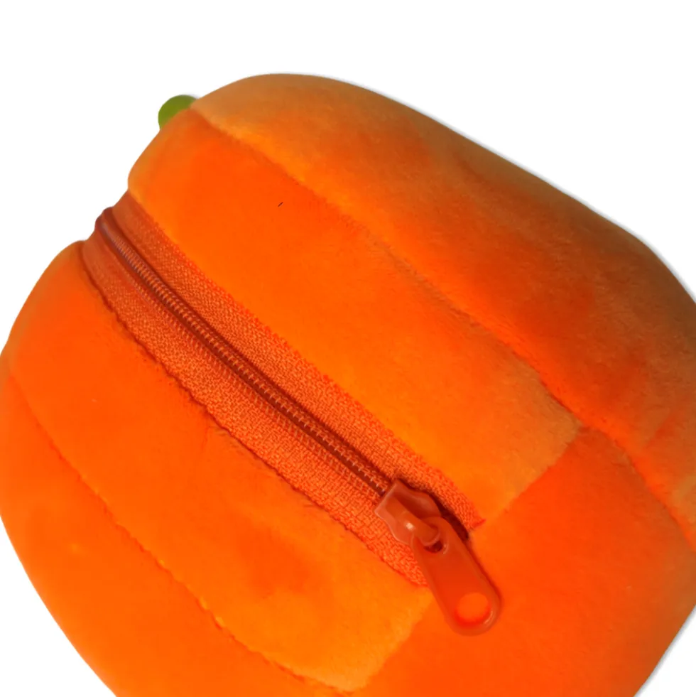 Maschera da viaggio con peluches 2 in 1 carotina
