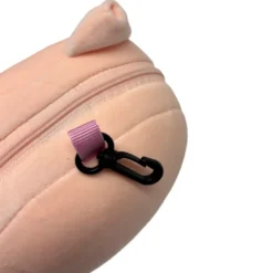 Maschera da viaggio con peluches 2 in 1 maialino