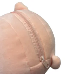 Maschera da viaggio con peluches 2 in 1 maialino