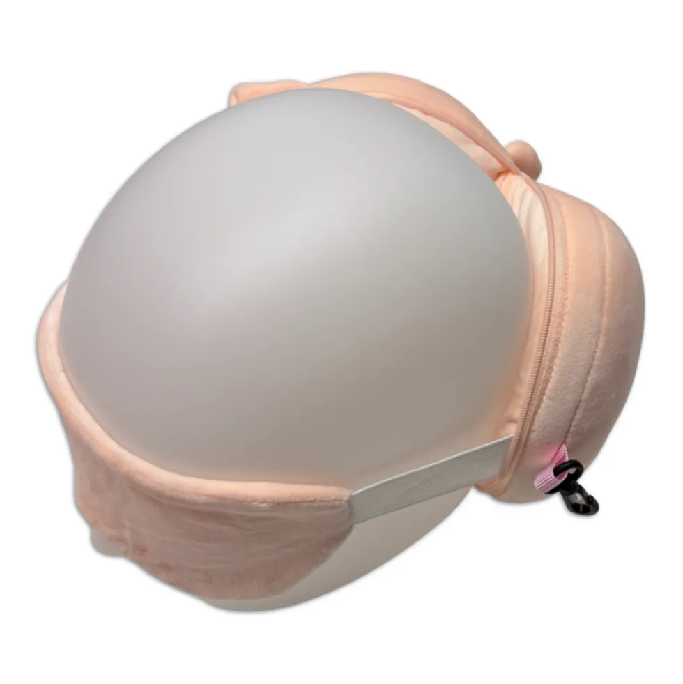 Maschera da viaggio con peluches 2 in 1 maialino