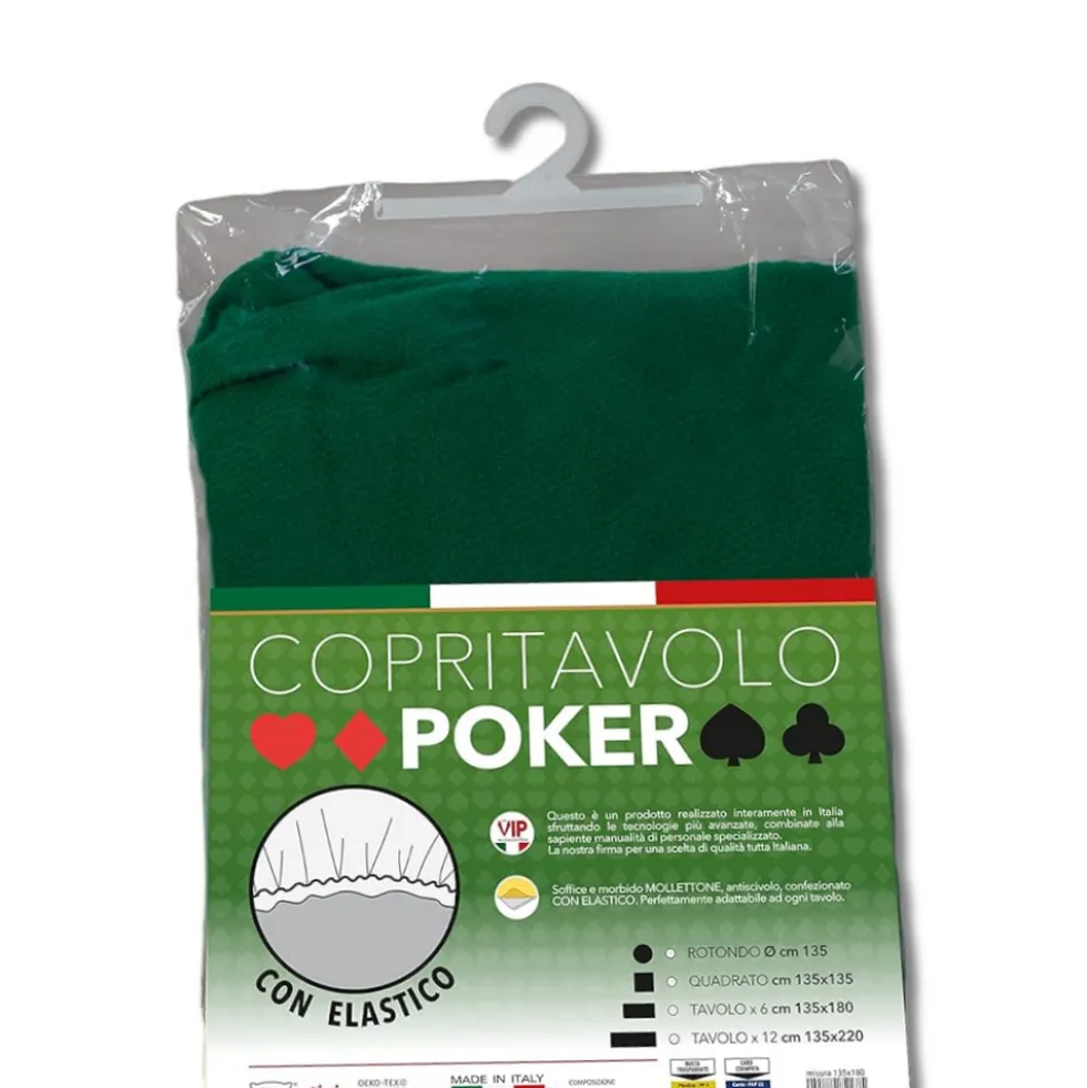 Mollettone salvatavolo da gioco rettangolare cm 135 x 180