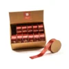 Nastro in Tessuto Rosso Laminato con dettagli Oro