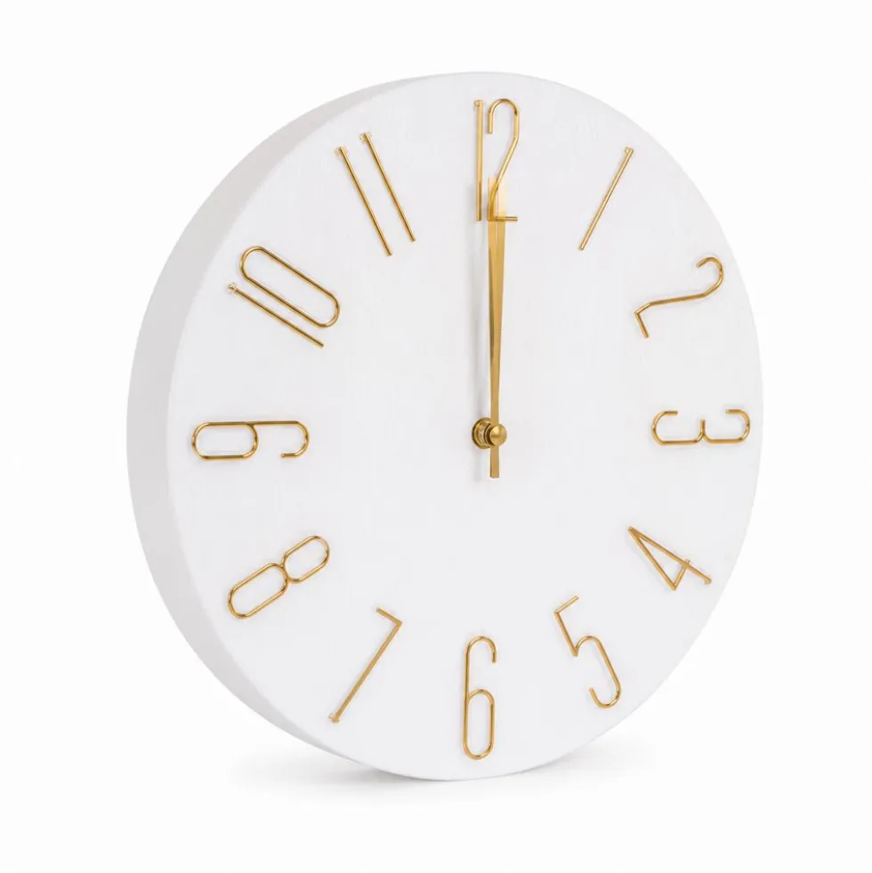 Orologio da parete Nasvin Bianco D. 30 cm