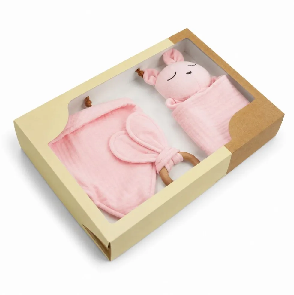 Paffy Baby Set Muslin Rosa