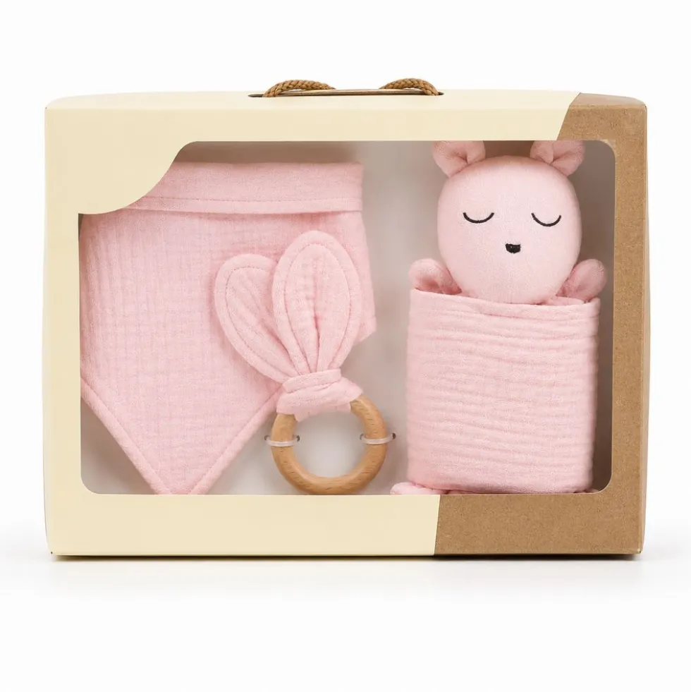 Paffy Baby Set Muslin Rosa