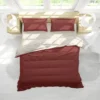 Parure copripiumino Percallino Listra Bordeaux matrimoniale