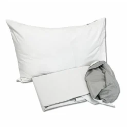 Parure copripiumino Plain double bianco/grigio singolo