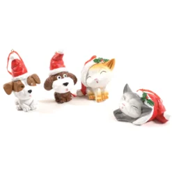 Pendenti cuccioli di Natale in Resina