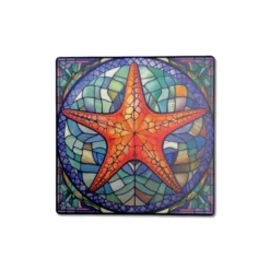 Piastrella sottobicchiere mosaico Stella marina 10 x 10