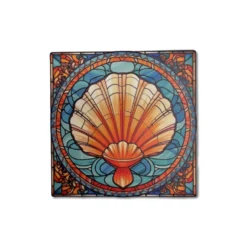 Piastrella sottobicchiere mosaico Conchiglie 10 x 10