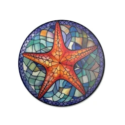 Piastrella sottopentola Mosaico stella marina diam. 15