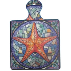 Piastrella sottopentola vassoio mosaico stella marina Cm 18 x 24