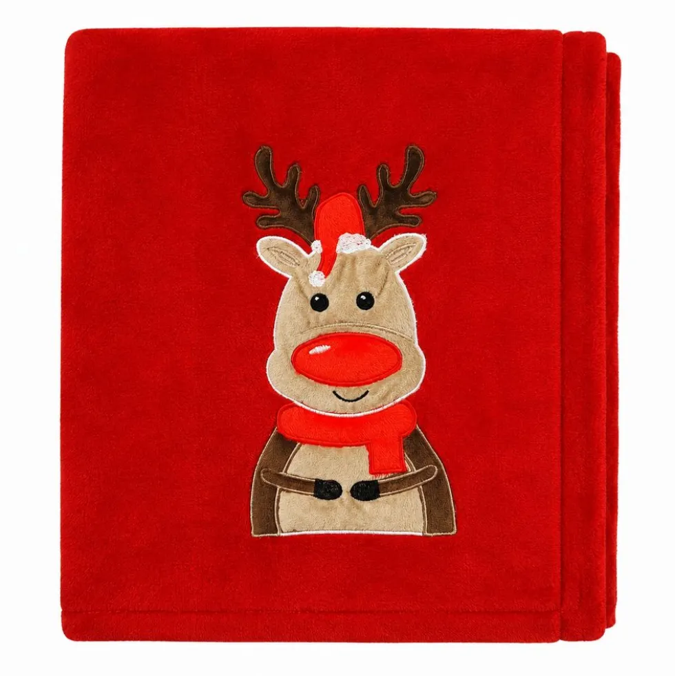 Plaid Cervo ricamato 130 x 160