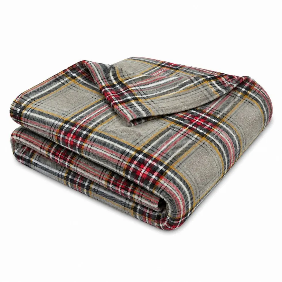 Plaid cuscino Kilt Grigio
