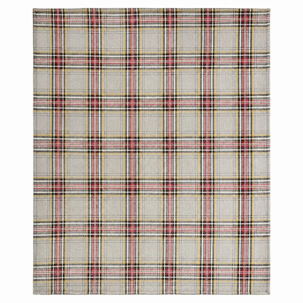 Plaid cuscino Kilt Grigio