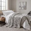 Plaid Decor pelliccia ecologica tortora matrimoniale 200 x 230