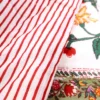 Plaid Imbottito double face stampato Jaipur Fiori Rossi Gialli 130x170