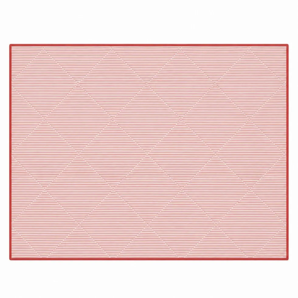 Plaid Imbottito double face stampato Jaipur Fiori Rossi Gialli 130x170
