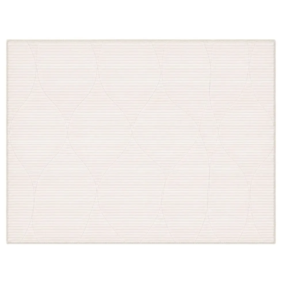 Plaid Imbottito double face stampato Jaipur Fiori Foglie Tortora 130x170