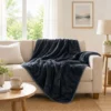 Plaid Imbottito Sensitive Nero 140 x 180